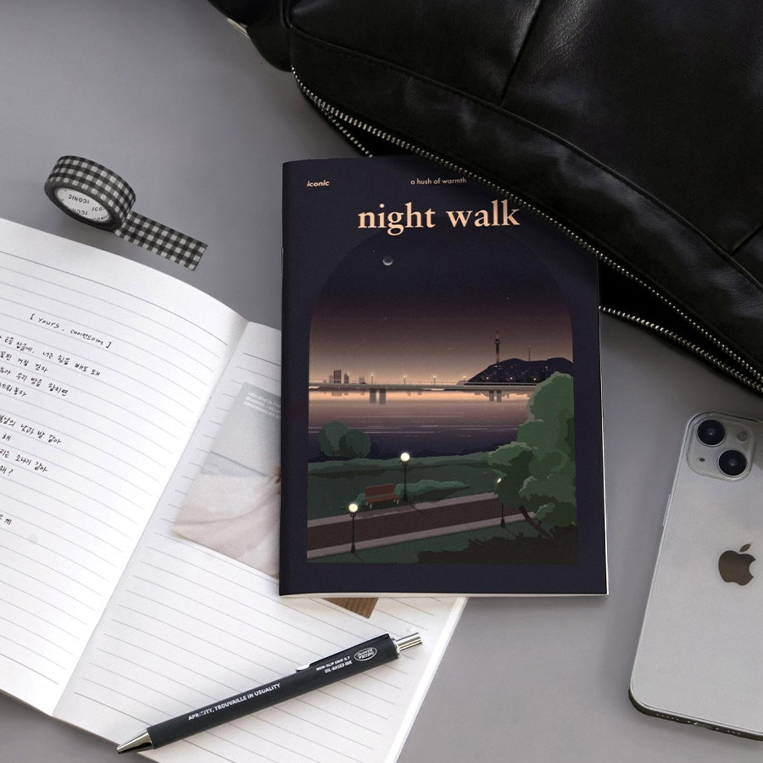 ICONIC - Cuaderno Rayas A5 - Night Walk - Ilsangjip