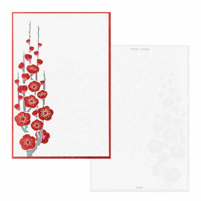 Midori - Bloc 6 Postales - Snow Winter Plum