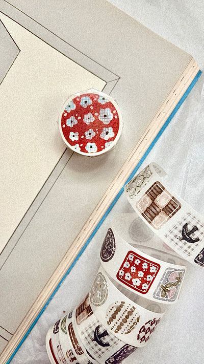 PION - Washi Tape Troquelado 25 mm - Coasters