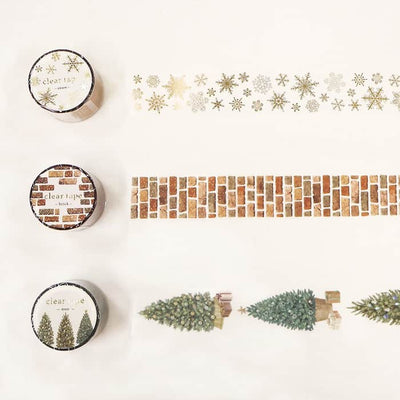 Mind Wave - Washi Tape Transparente 30mm - Snow