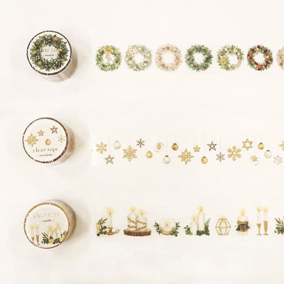 Mind Wave - Washi Tape Transparente 30mm - Wreath