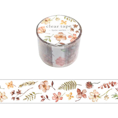 Mind Wave - Washi Tape Transparente 30 mm - Flower 3 - Lyric Series