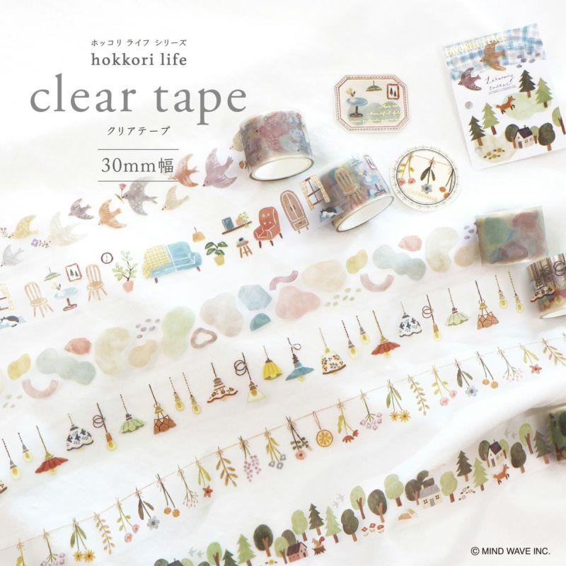Mind Wave - Washi Tape Transparente Hokkori Life - MOYO