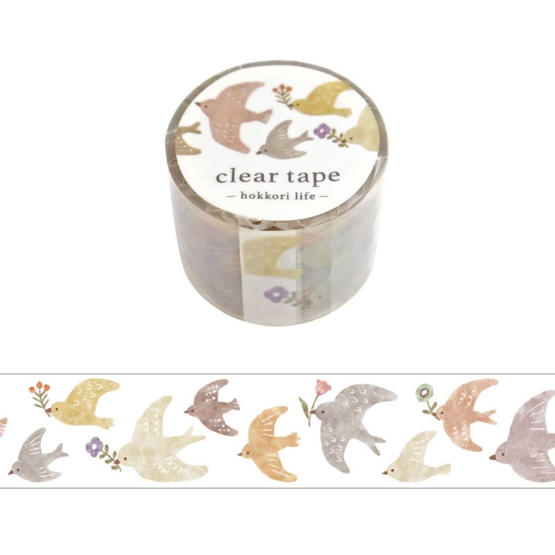 Mind Wave - Washi Tape Transparente Hokkori Life - BIRD