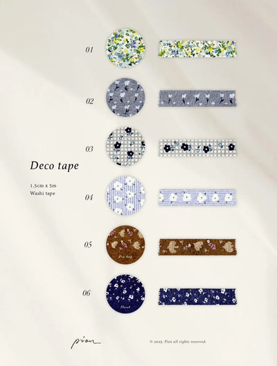 PION - Washi Tape 15 mm - Deco Tape