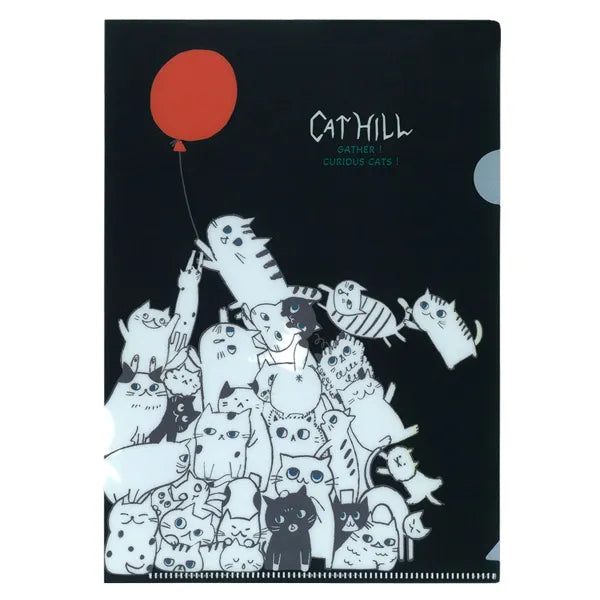 Shinzi Katoh - Carpeta A5 Transparente - Cat Hill Black