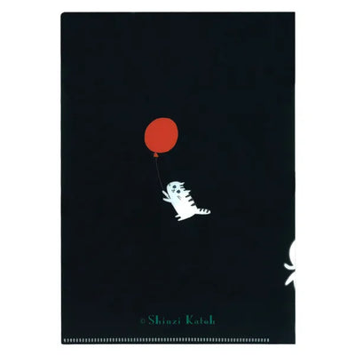 Shinzi Katoh - Carpeta A5 Transparente - Cat Hill Black