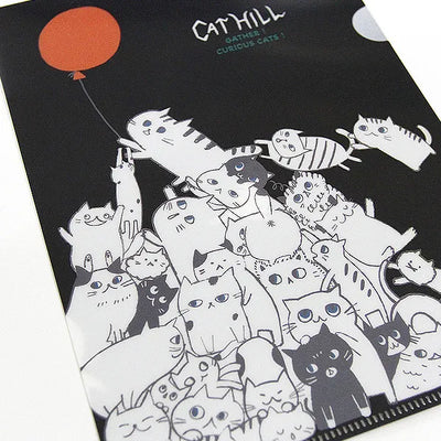 Shinzi Katoh - Carpeta A5 Transparente - Cat Hill Black