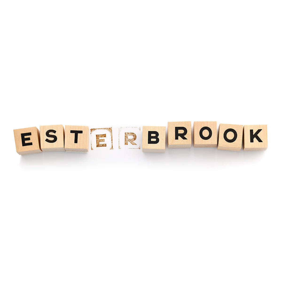 EsterBrook - Sellos de Madera - Set Alfabeto