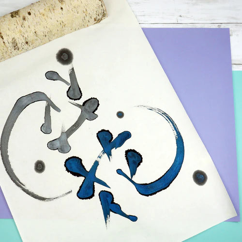 Kuretake - Tinta Metálica Caligráfica Líquida - Azul - 50 ml
