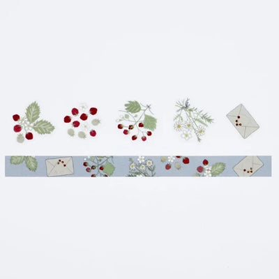 Bande - Pegatinas en rollo + washi - Fresas