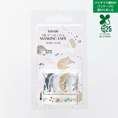Bande - Pegatinas en rollo + washi - YuruNeko Sanpo