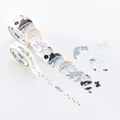 Bande - Pegatinas en rollo + washi - YuruNeko Sanpo