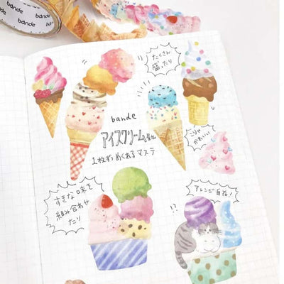 Bande - Pegatinas en rollo - 2 rollos - IceCream Shop
