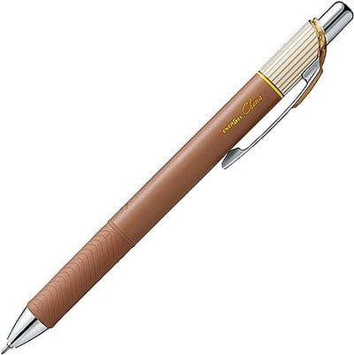Pentel - Bolígrafo retráctil 0.3 Marrón - EnerGel Clena