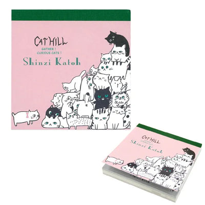 Shinzi Katoh - Bloc de Notas Cuadradas - Cat Hill Pink