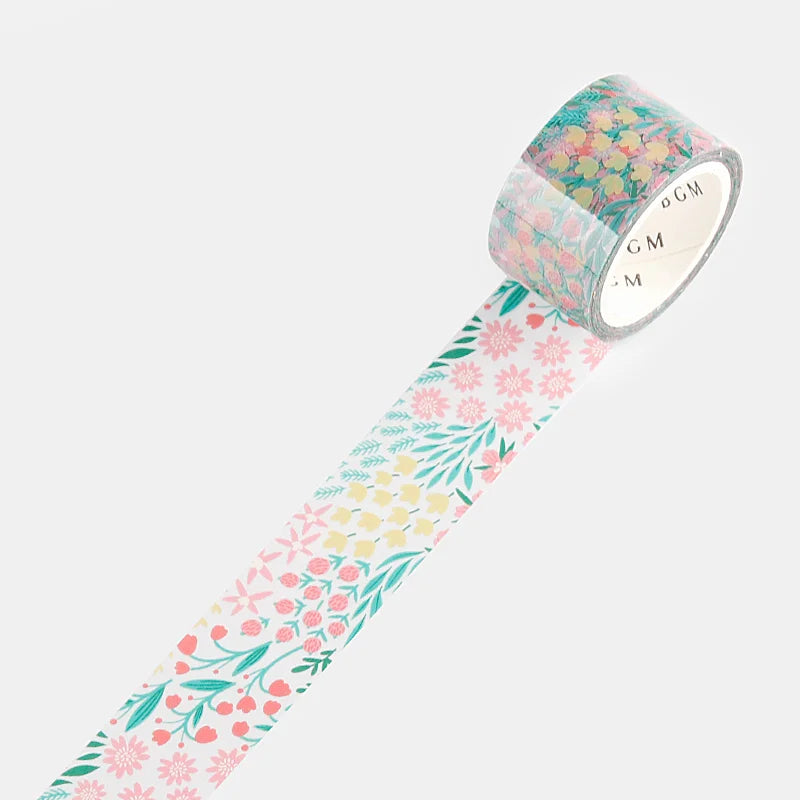 BGM - Washi Tape 20 mm - Flores Colores