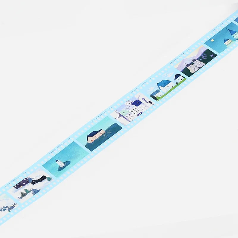 BGM - Washi Tape 30 mm - Negativo Azul