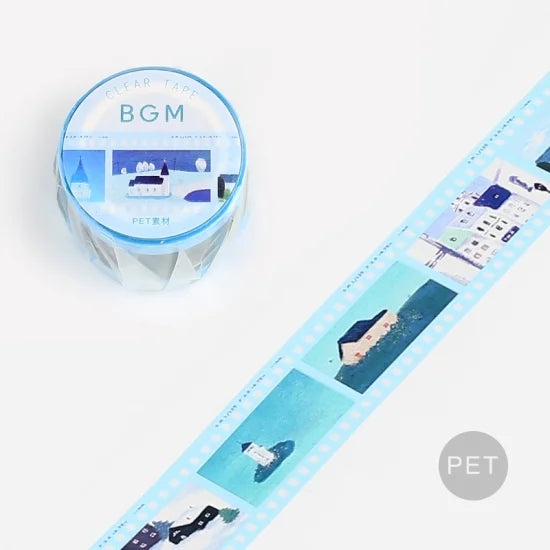 BGM - Washi Tape 30 mm - Negativo Azul