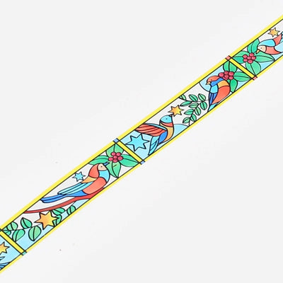 BGM - Washi Tape 20 mm Vidriera - Pájaros y Plantas