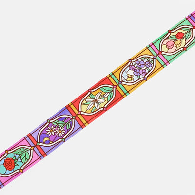 BGM - Washi Tape 20 mm Vidriera - Jardín Floral