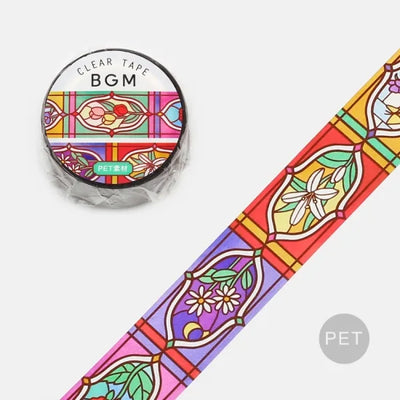 BGM - Washi Tape 20 mm Vidriera - Jardín Floral