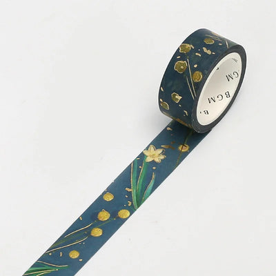 BGM - Washi Tape 15 mm Foil Stamping - Jardín Viridián