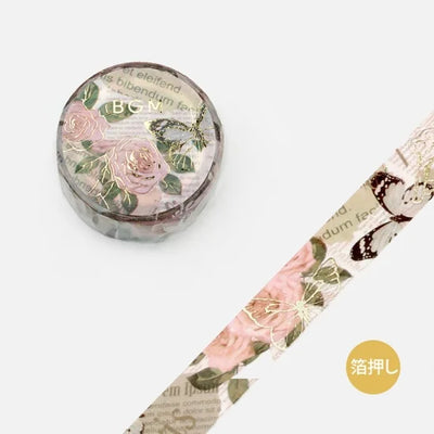 BGM - Washi Tape 15 mm Foil Stamping - Holiday Romance