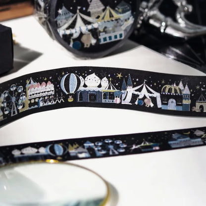 BGM - Washi Tape 15 mm Foil Stamping - Midnight Amusement Park