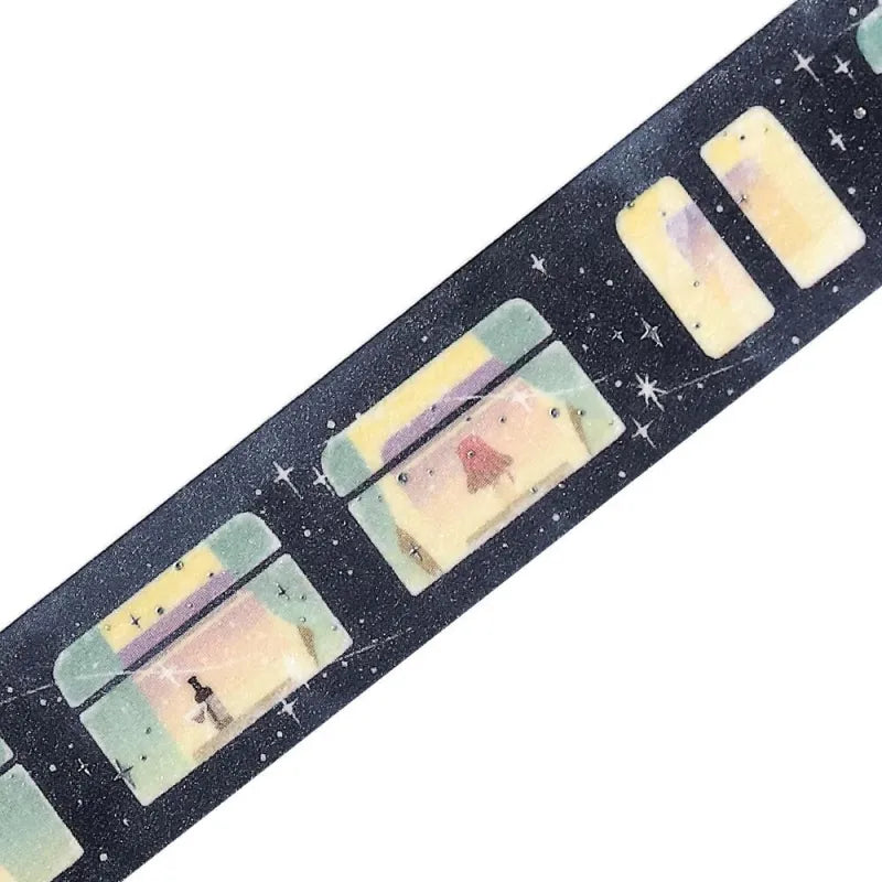 BGM - Washi Tape 15 mm Foil Stamping LIFE - Train in the Stars