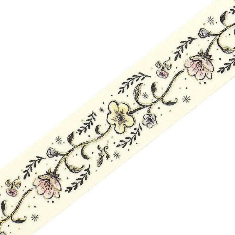 BGM - Washi Tape 15 mm Foil Stamping LIFE - Flower Sketch