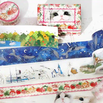 BGM - Washi Tape 30 mm Foil Stamping - Recuerdos Viaje