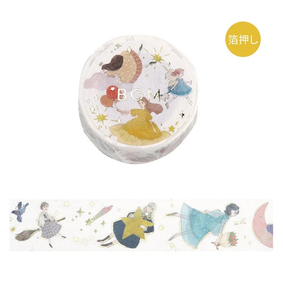 BGM - Washi Tape 20 mm Foil Stamping - Flying Girl