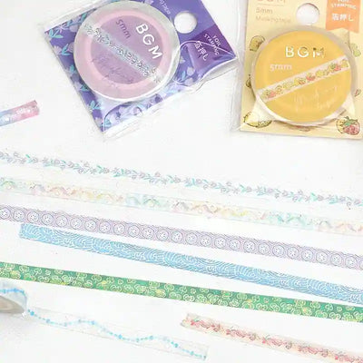 BGM - Washi Tape 5 mm Foil Stamping - Rosa