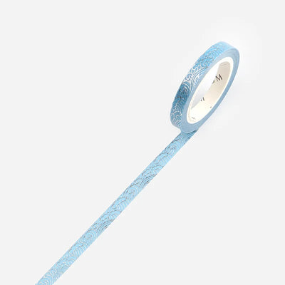 BGM - Washi Tape 5 mm Foil Stamping - Azul