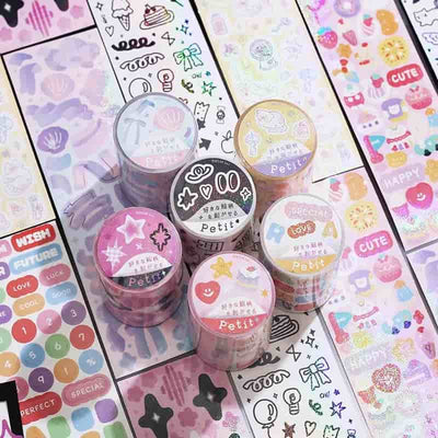 BGM - Washi Tape 50 mm Precortado - Fresh - Petit