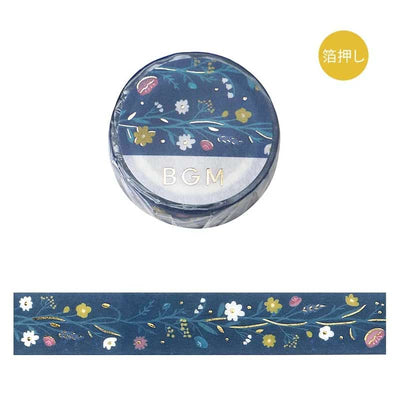 BGM - Washi Tape 15 mm Foil Stamping - Eternal Flower