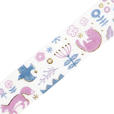 BGM - Washi Tape 15 mm Foil Stamping - Song of the Forest