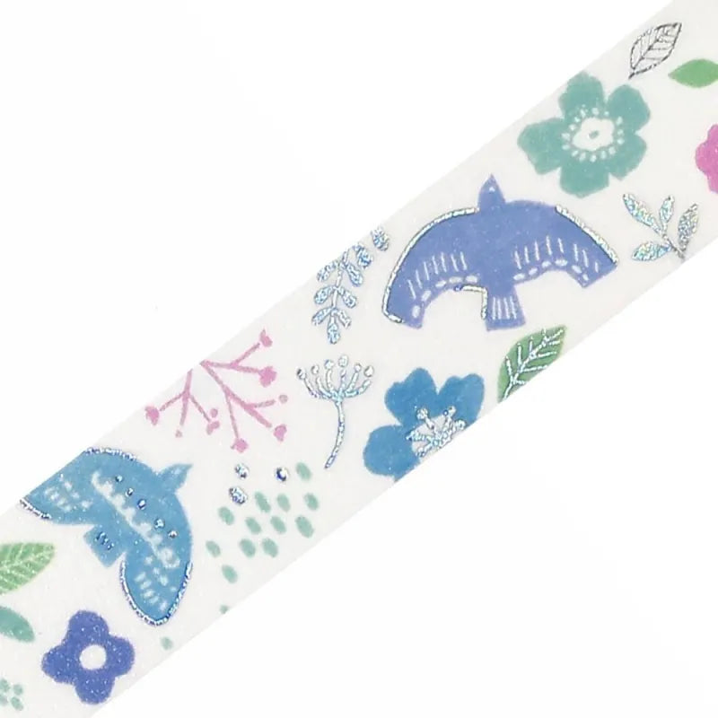 BGM - Washi Tape 15 mm Foil Stamping - Birdsong