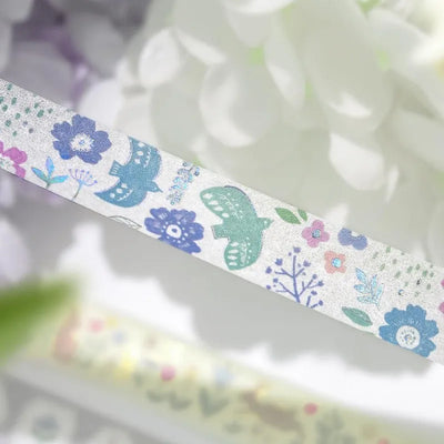 BGM - Washi Tape 15 mm Foil Stamping - Birdsong