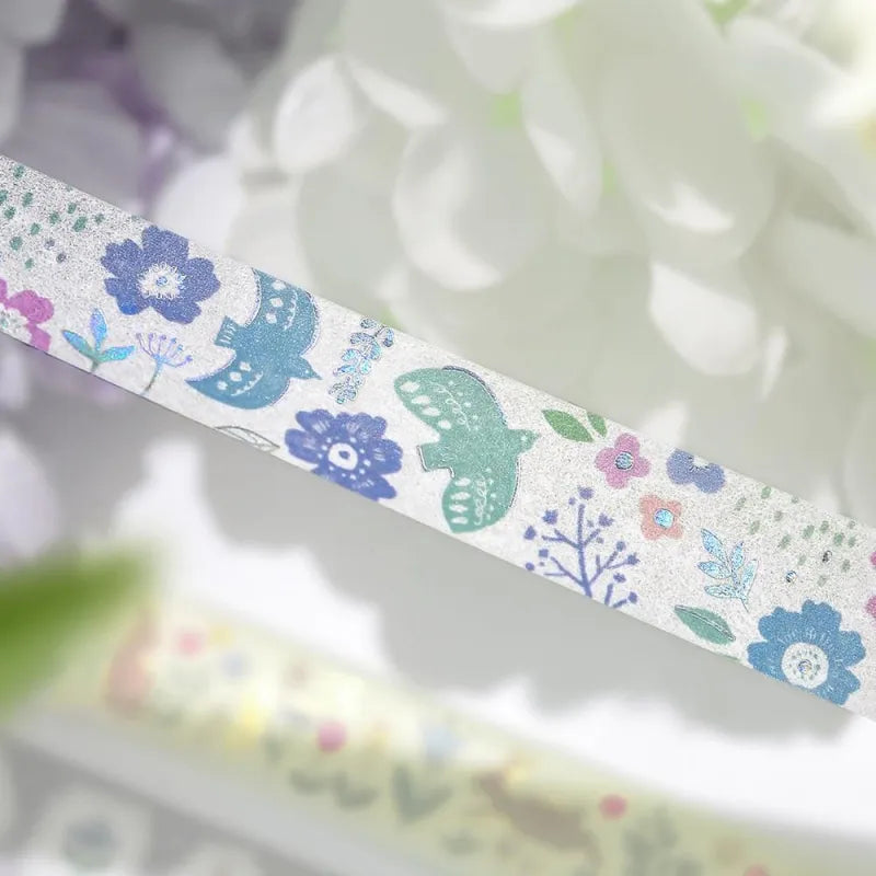 BGM - Washi Tape 15 mm Foil Stamping - Birdsong