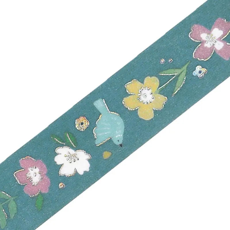 BGM - Washi Tape 15 mm Foil Stamping - Floral Melody