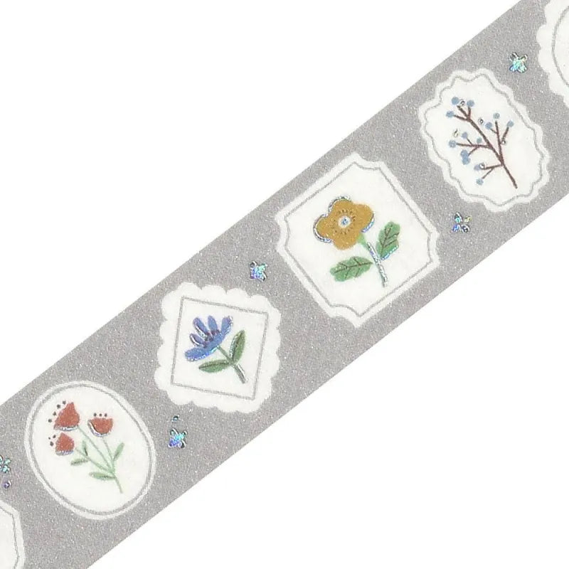 BGM - Washi Tape 15 mm Foil Stamping - Flower Frame