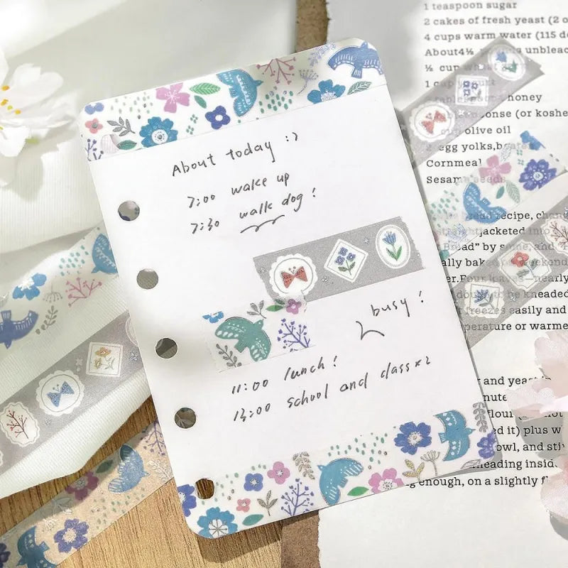 BGM - Washi Tape 15 mm Foil Stamping - Flower Frame