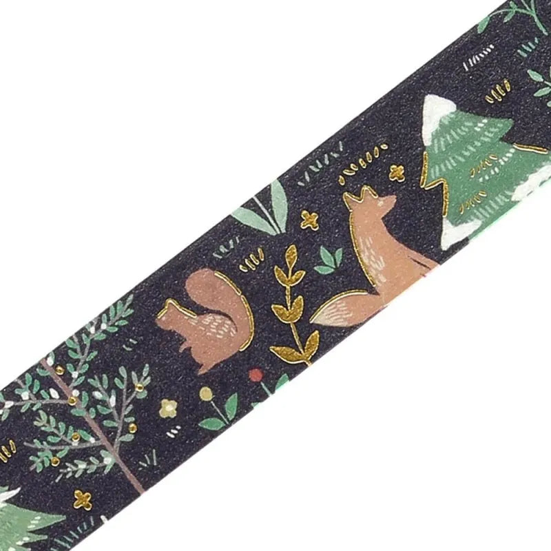BGM - Washi Tape 15 mm Foil Stamping - Moonlight Forest