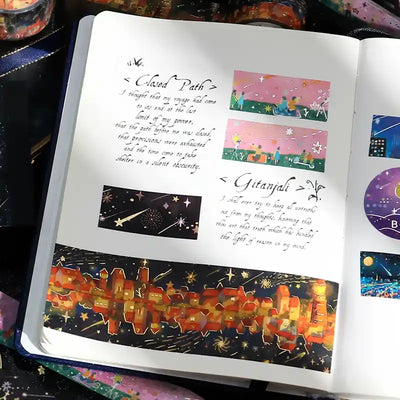 BGM - Washi Tape 20 mm Foil Stamping - Viendo Estrellas