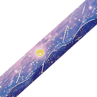 BGM - Washi Tape 20 mm Foil Stamping - Noche con Estrellas