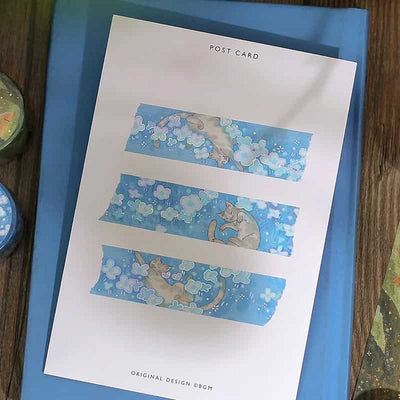 BGM - Washi Tape 20 mm Foil Stamping - Neko Land