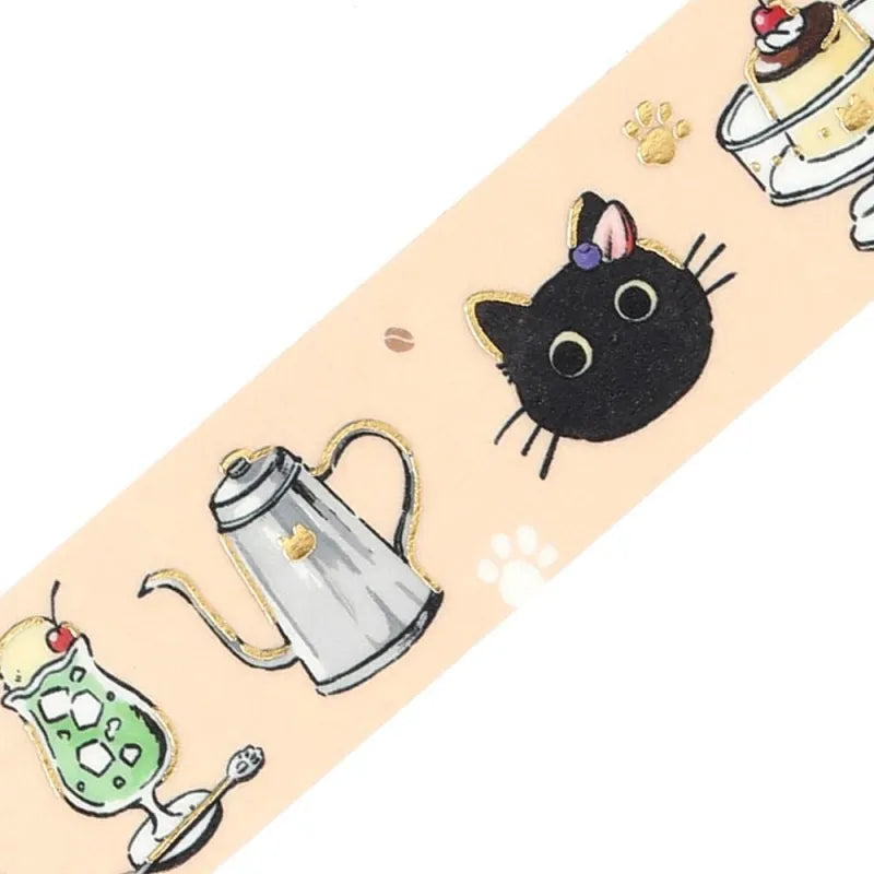 BGM - Washi Tape 20 mm Kuroneko Cafe - Welcome
