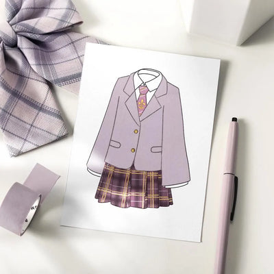 BGM - Set 3 Washi Tape Foil Stamping - Mauve Pink - School Coloring